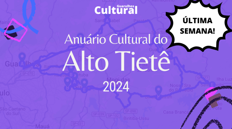 Última semana para se inscrever no Anuário Cultural do Alto Tietê 2025