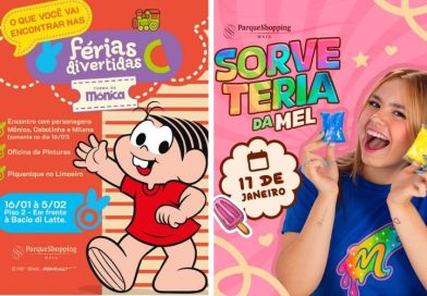 Férias no Parque Shopping Maia: Turma da Mônica estreia nesta sexta e Sorveteria da Mel chega no sábado